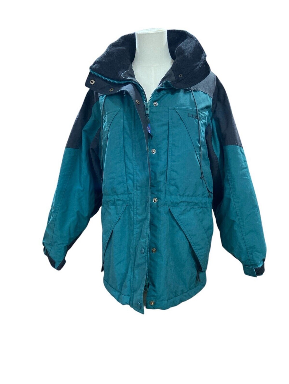 L.L.Bean Women’s Vintage Winter Jackie Petite Small Black/Green